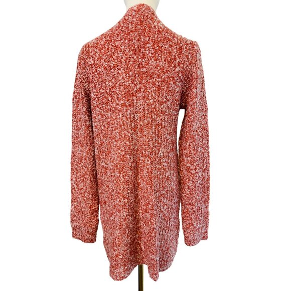 NWT Steve Madden S Cozy Coral/Mauve/Rust Chenille Womens Cardigan Sweater - Picture 7 of 10